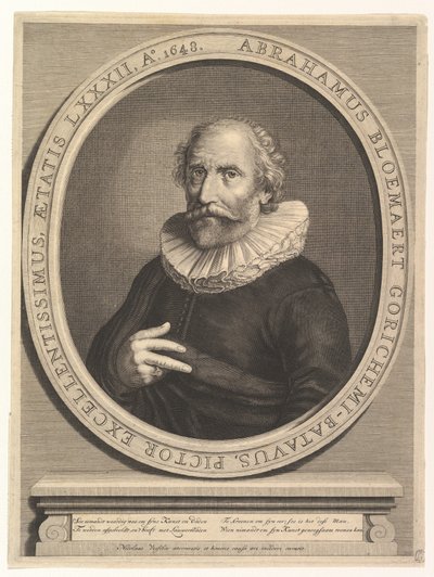 Porträt von Abraham Bloemaert, 17. Jahrhundert von Nicolas Visscher