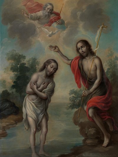 Die Taufe Christi, 1773 von Nicolás Enríquez
