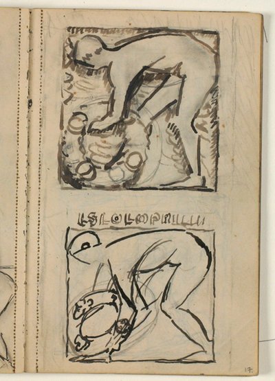 Entwurf für das Grabmal von Poul S. Christiansen von Niels Larsen Stevns