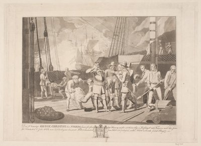 Christian IV in der Seeschlacht bei Femern, 1644 von Niels Truslew