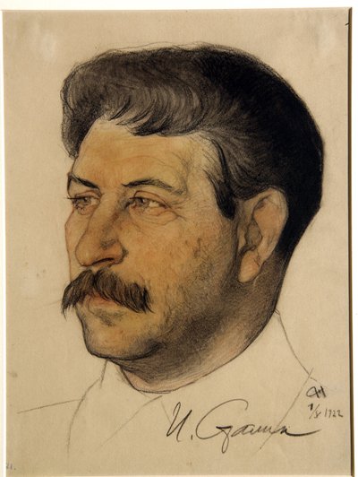 Porträt von Joseph Stalin von Nikolai Andreevich Andreev