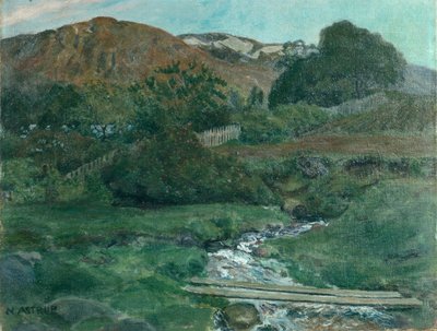 Helle Juninacht in Jolster, ca. 1907 von Nikolai Astrup