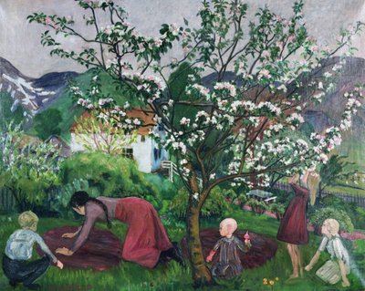 Im Garten, ca. 1914-15 von Nikolai Astrup