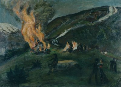 Mittsommerfeuer von Nikolai Astrup