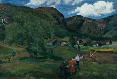 Spielende Kinder von Nikolai Astrup