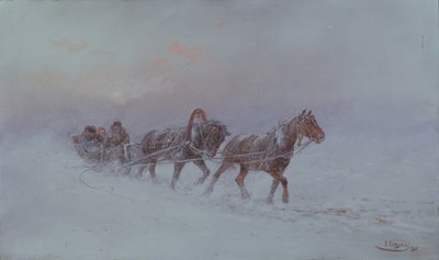 Schneesturm, 1901 von Nikolai Nikolayevich Karasin