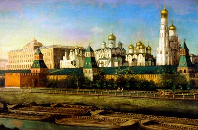 Blick auf den Moskauer Kreml von Nikolai Podklyuchnikov