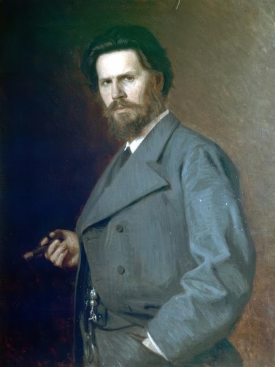Porträt von I. Kramskoy von Nikolai Yaroshenko