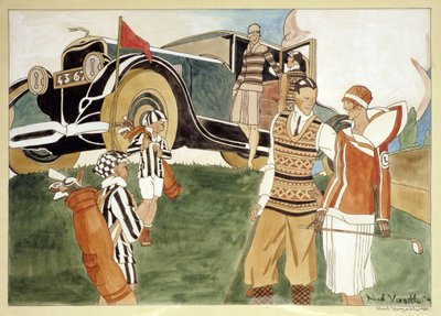 Mode und Autofahren, 1920 von Noel Vargetta