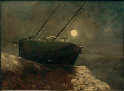 Barque au clair de lune von Odilon Redon