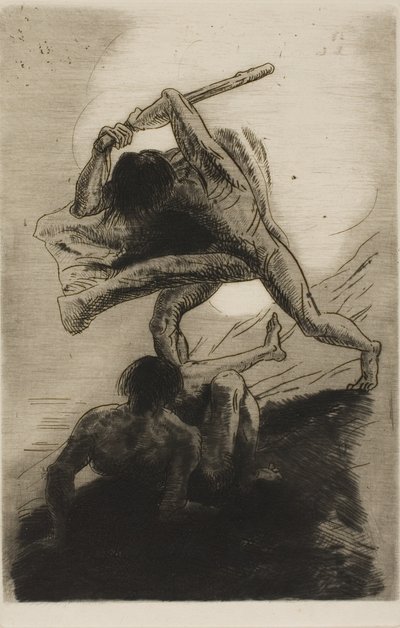 Kain und Abel von Odilon Redon