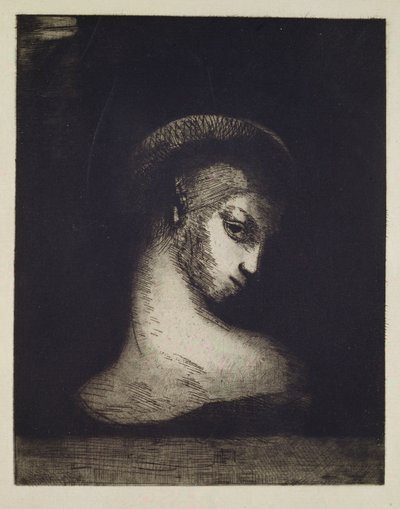 Weiblicher Kopf von Odilon Redon