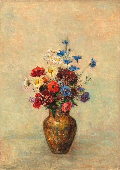 Blumen in einer Vase, ca. 1910 von Odilon Redon