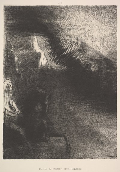 Pilger aus einer sublunaren Welt, 1891 von Odilon Redon