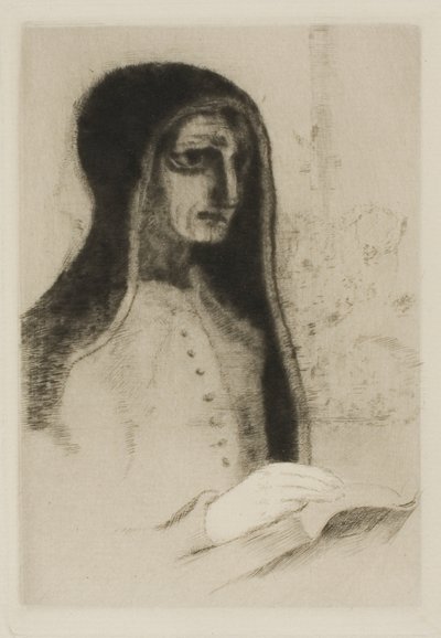 Das Buch (Heilige Theresa) von Odilon Redon