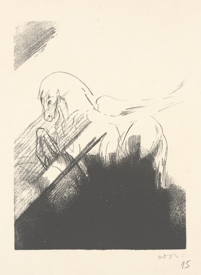 Geflügeltes Pferd von Odilon Redon