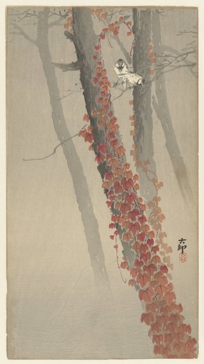 Roter Efeu von Ohara Koson