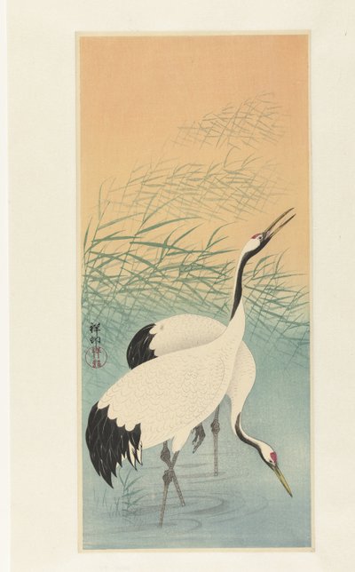 Zwei Kraniche von Ohara Koson