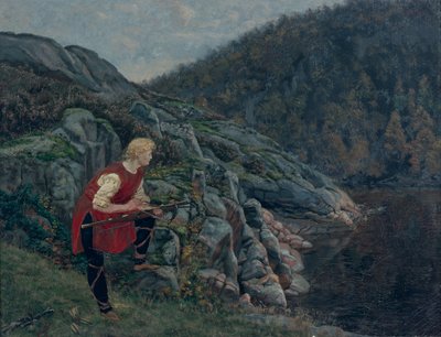 Entenjäger in Holskov von Olaf Isaachsen