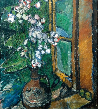 Krug mit Blumen von Olga Rozanova
