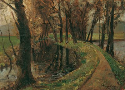Allee am Weiher von Olga Wisinger Florian