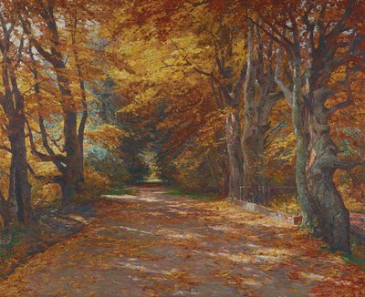 Praterallee im Herbst von Olga Wisinger Florian