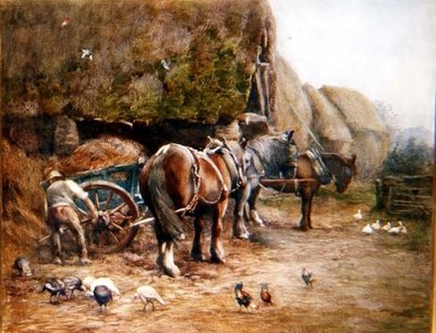 Ein Bauernhof im November von Oliver Baker