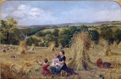 Das Erntefeld, 1857-1858 von Oliver Lupton