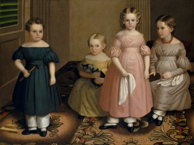 Die Alling-Kinder, ca. 1839 von Oliver Tarbell Eddy
