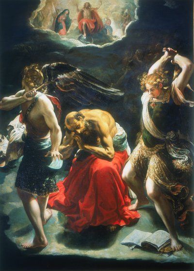 Der Traum des Heiligen Hieronymus, um 1600 von Orazio Borgianni
