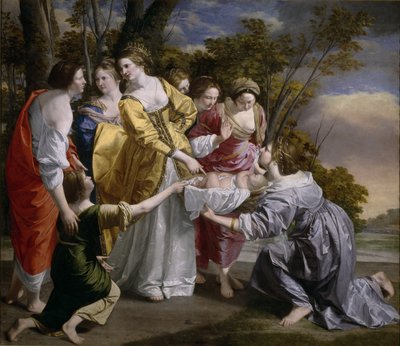 Die Auffindung des Moses, 1633 von Orazio Gentileschi