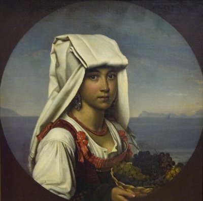 Neapolitanisches Mädchen mit Früchten, 1831 von Orest Adamovich Kiprensky