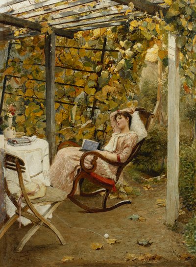 In der Pergola, 1894 von Oscar Bluhm