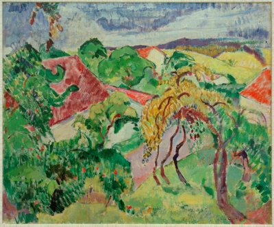 Oberbayerische Landschaft von Oskar Moll