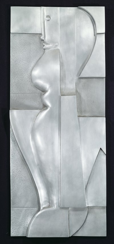 Relief H. Abstrakte Figur, 1919 (Aluminium) von Oskar Schlemmer