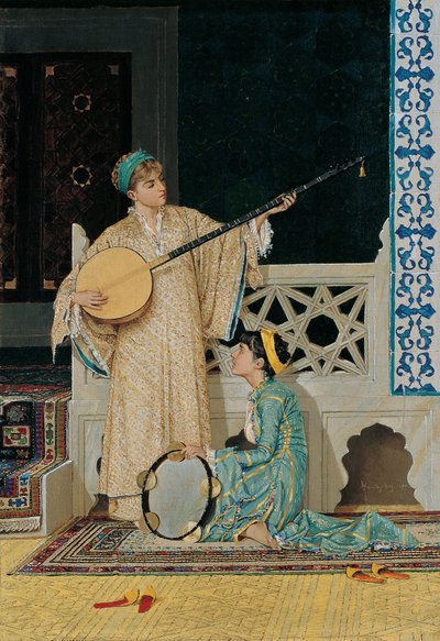 Zwei Musikerinnen von Osman Hamdi Bey