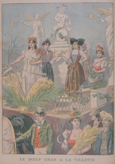 Fatted Ox Festlichkeiten, Villette, Paris, 1900 von Oswaldo Tofani