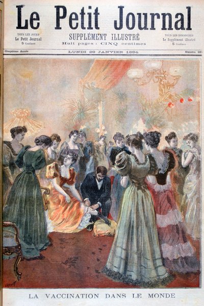 Pockenimpfung, Paris, 1894 von Oswaldo Tofani