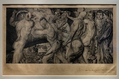 Dante und Virgil in der Hölle von Otto Greiner