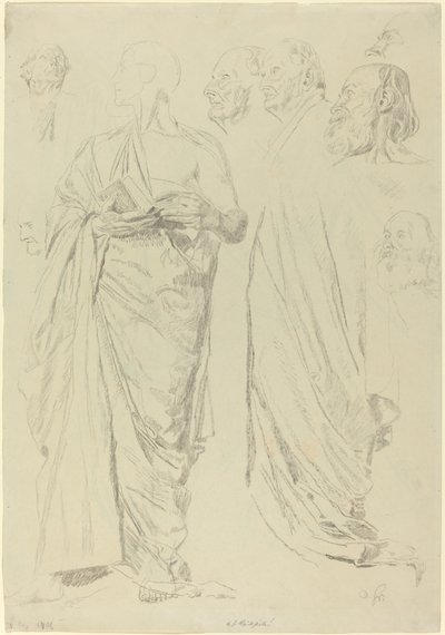 Studien von Männern in Togas von Otto Greiner