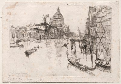 Eingang zum Canal Grande, 1880 von Otto H. Bacher