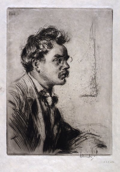 Porträt von B.J.O. Nordfelt von Otto J. Schneider