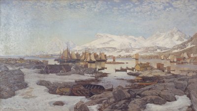 Frühlingstag in Lofoten von Otto Sinding