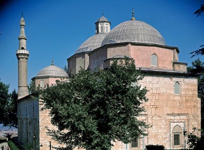 Ansicht der Grünen Moschee von Ottoman School