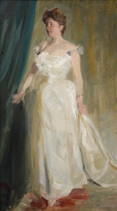 Porträt der Gräfin Lillie Suzanne Raben-Levetzau von Peder Severin Krøyer