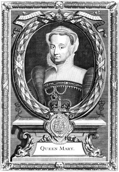 Königin Maria I. von England, 19. Jahrhundert von P. Vanderbanck