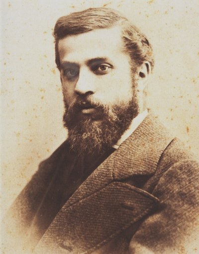 Porträt von Antoni Gaudí von Pablo Audouard Deglaire