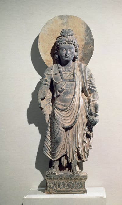 Stehender Bodhisattva Maitreya, 3. Jahrhundert von Pakistani School