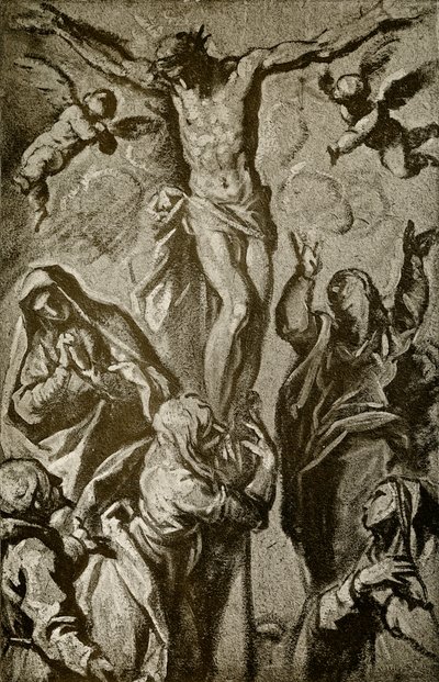 Christus am Kreuz von Palma Il Giovane
