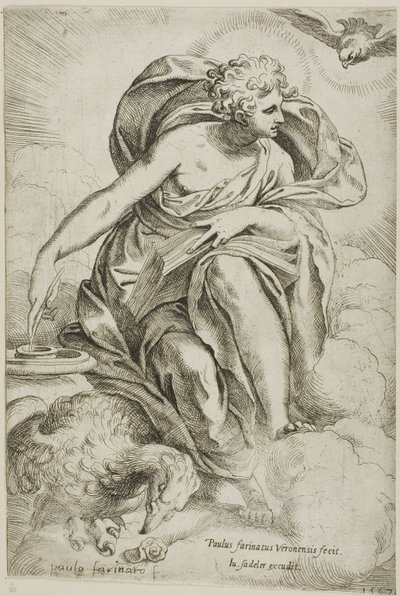 Sankt Johannes der Evangelist von Paolo Farinati